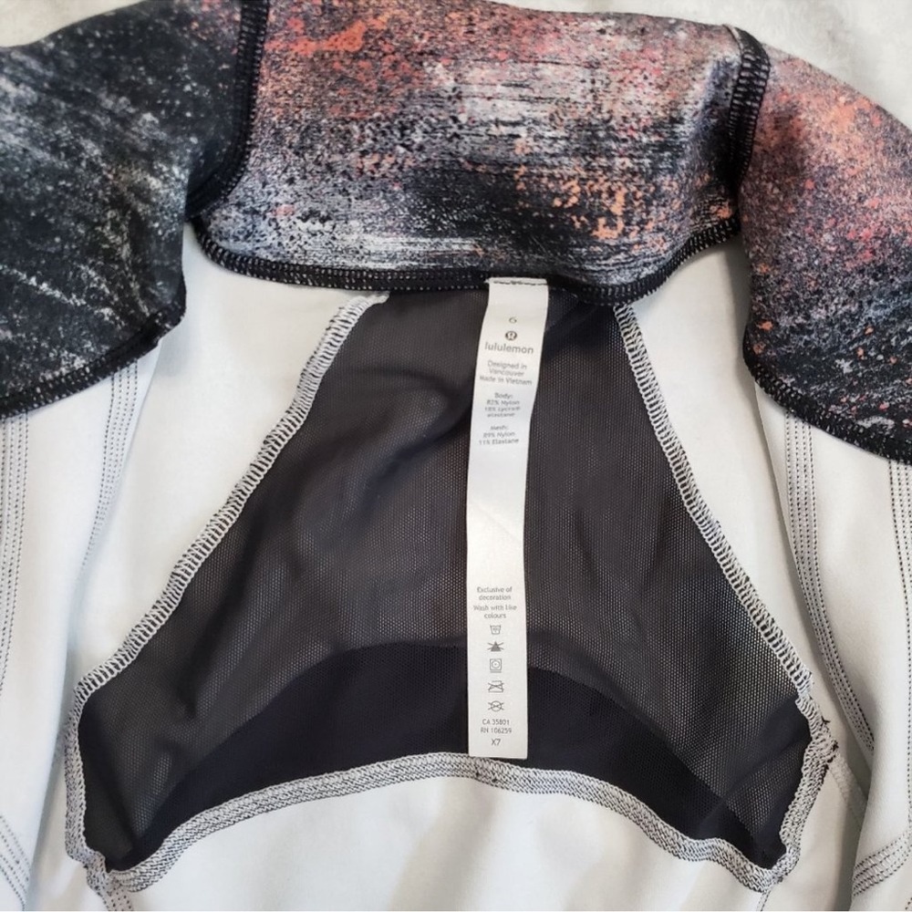 Lululemon Define Jacket Azurite Poppy Coral Multi size 6 - Picture 4 of 7